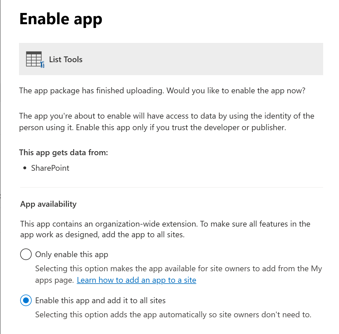 sharepoint email column creation